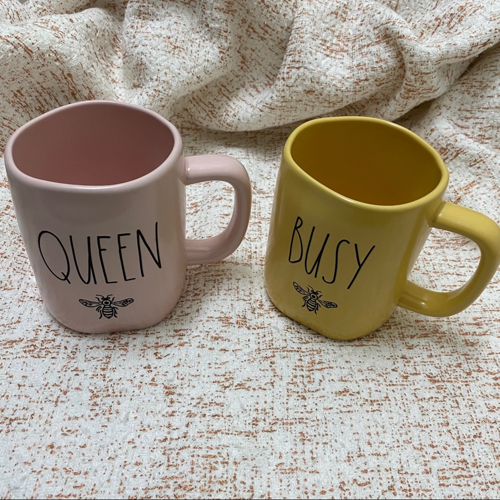 Rae Dunn Set of 2 Bee Mugs